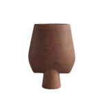 Sphere Vase Square, Big -- Terracotta