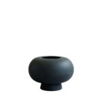 Kabin Vase, Fat -- Black