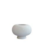 Kabin Vase, Fat -- Bone White