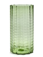 Vase 03 Green Transparent Waves