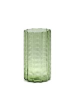 Vase 01 Green Transparent Waves