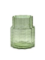 Vase 04 Green Transparent Waves