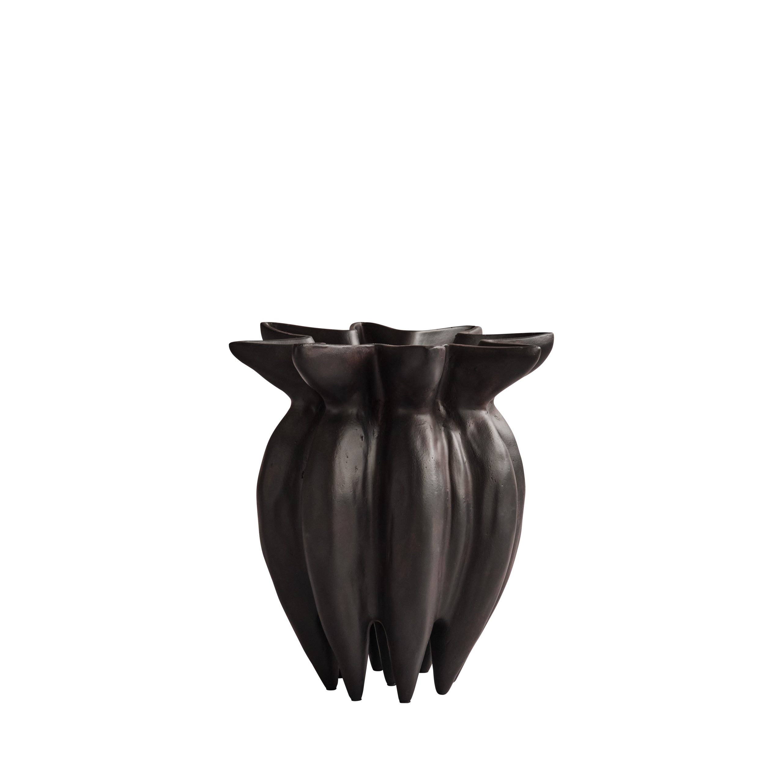 Lotus Vase, Mini -- Coffee